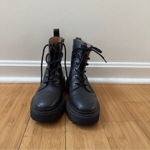 Madewell Black Leather Ankle Booties